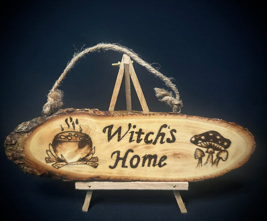 Witches Home Sign